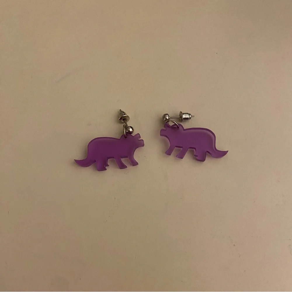 Dinosaur earrings